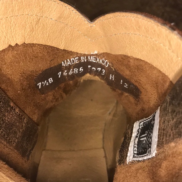 Western style Frye ankle boot - Picture 6 of 8